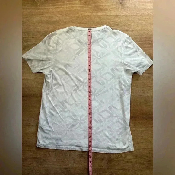 Men's Ted Baker 100% Cotton Patterned Short Sleeve T Shirt Size 4  (Medium) - Picture 8 of 11